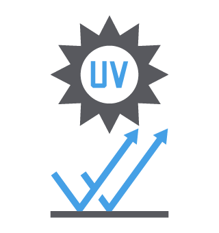 Witterungsbeständigkeit, UV-Beständigkeit Icon
