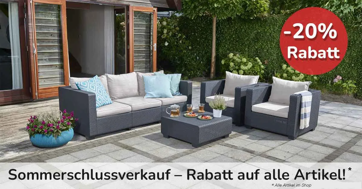 Sommerdeal verlängert bis 04.08. - 20 % Rabatt auf alle Artikel im Shop!