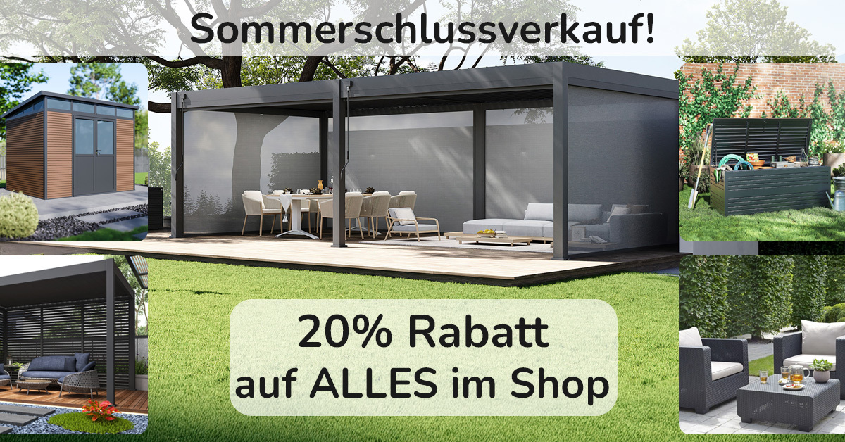 Großer Sommer-Ausverkauf: 20 % Rabatt auf alle Artikel!