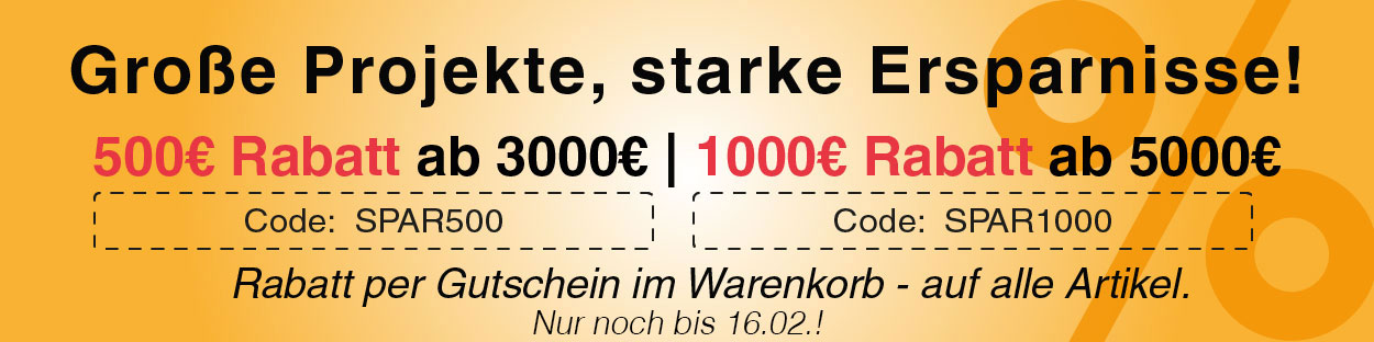 Bis zu 1.000€ sparen!