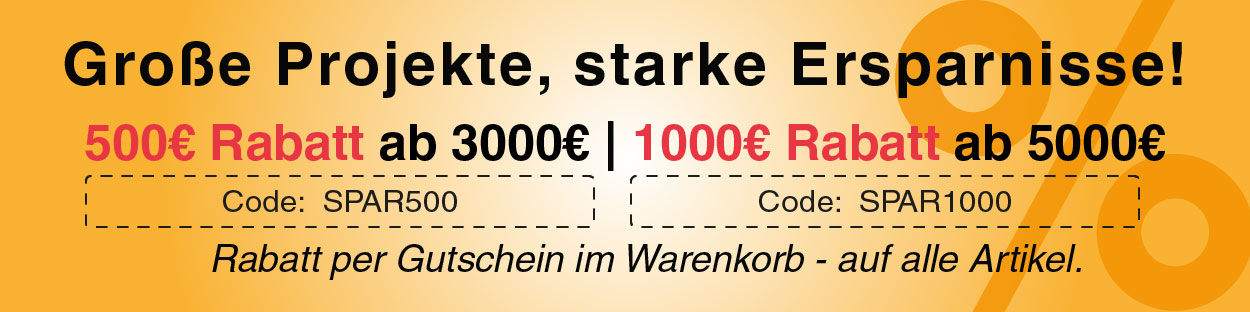 Bis zu 1.000€ sparen!